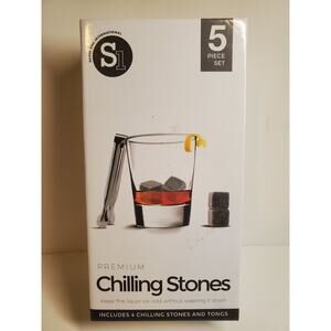Chilling Stone - 4 Stones and Tong